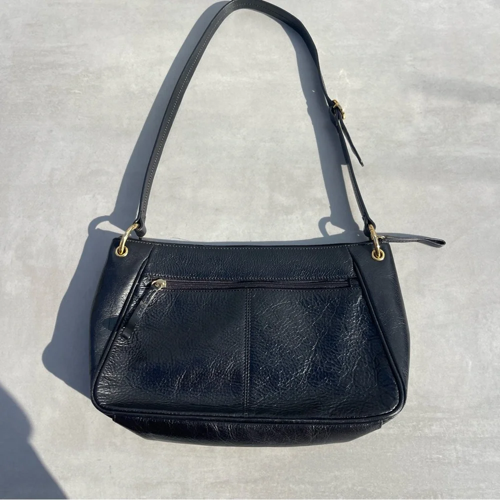 Etienne Aigner Black Leather Shoulder Bag - Picture 4 of 4